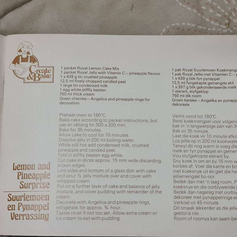 Royal Create & Bake Recipe Book