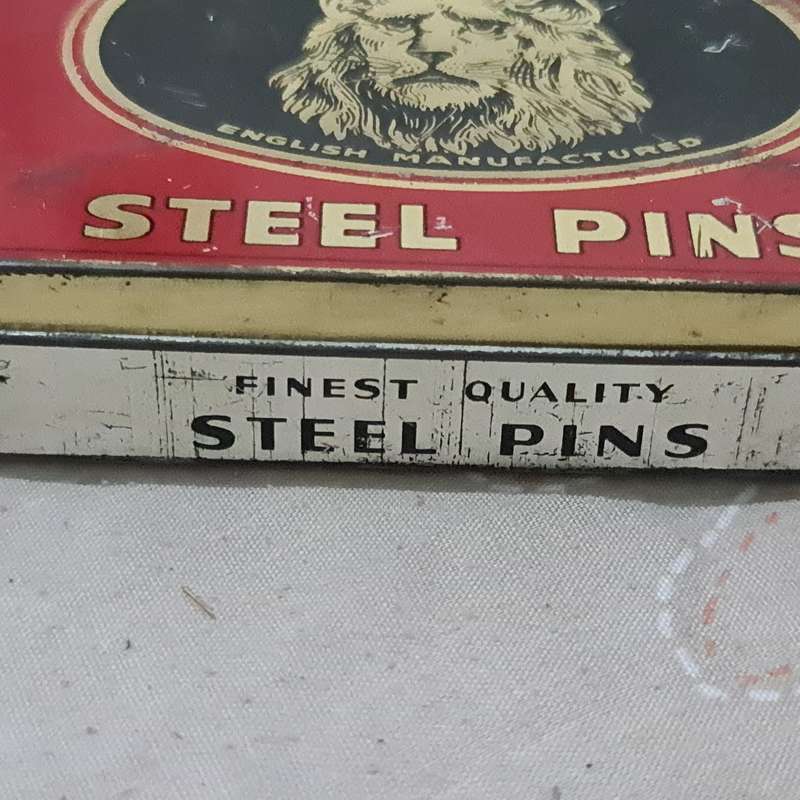 Finest Quality Steel Pins, English Manufactured tin