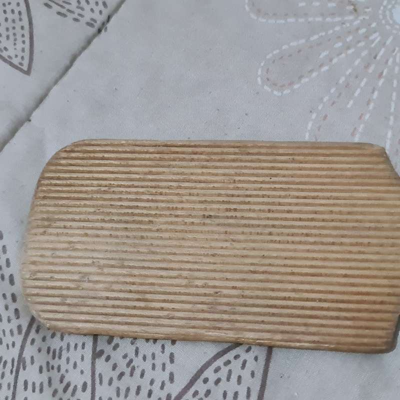 Wooden Butter mold and paddle set