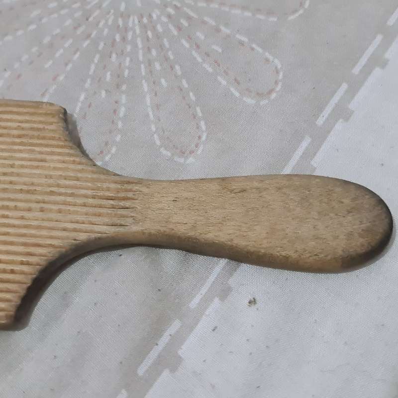Wooden Butter mold and paddle set