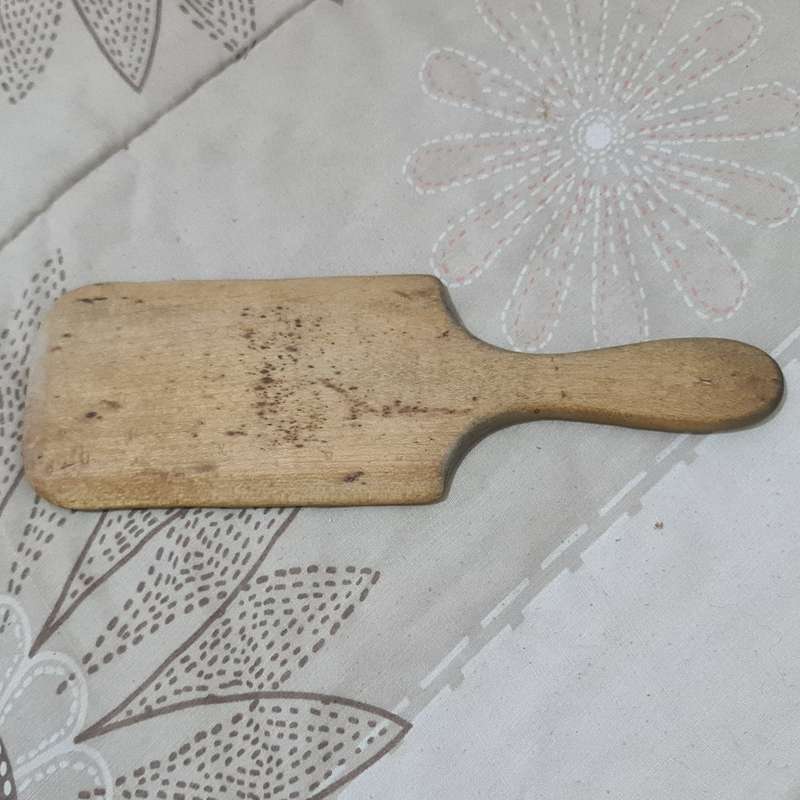 Wooden Butter mold and paddle set