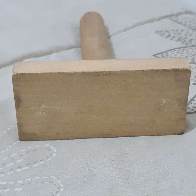 Wooden Butter mold and paddle set