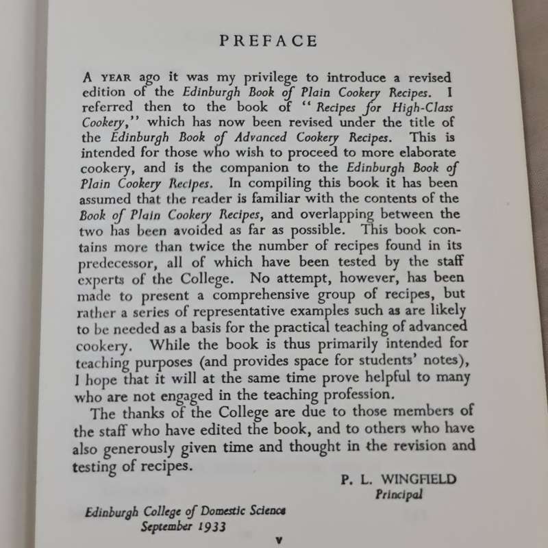 The Edinburgh Book of Advanced Cookery Recipes book