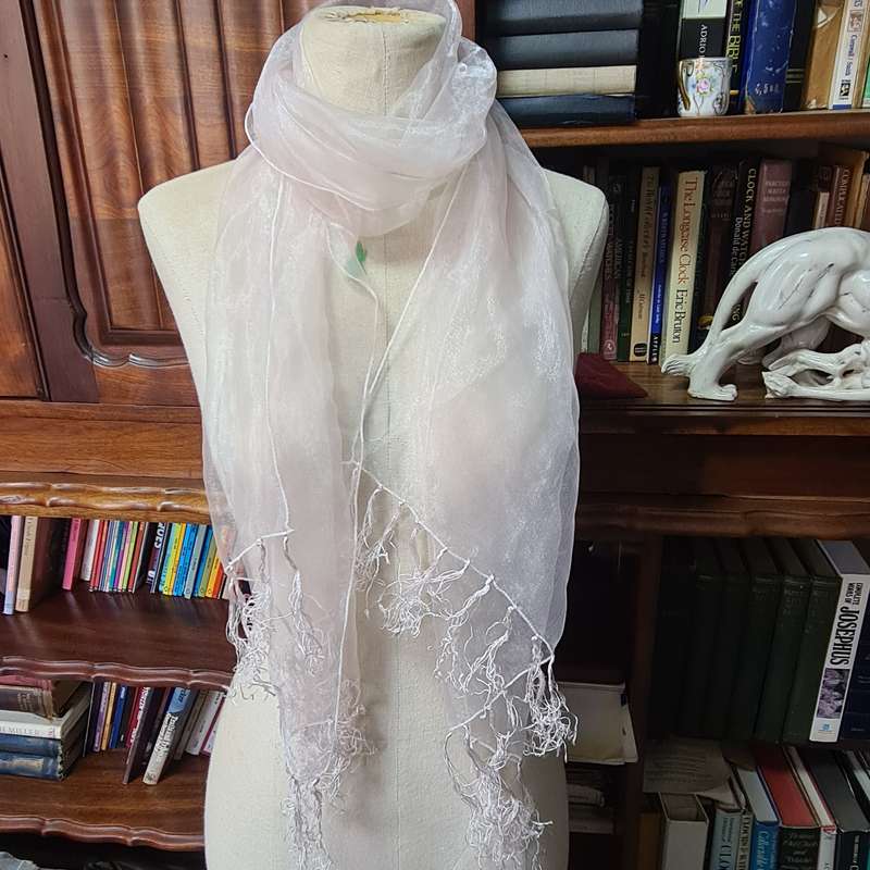 Soft pink vintage scarf