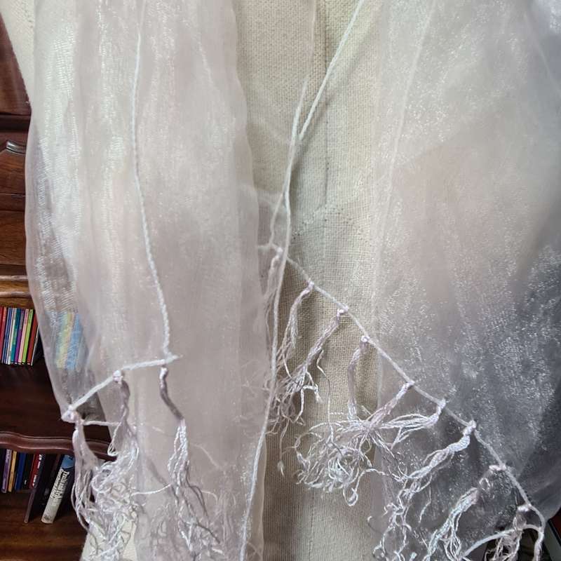 Soft pink vintage scarf