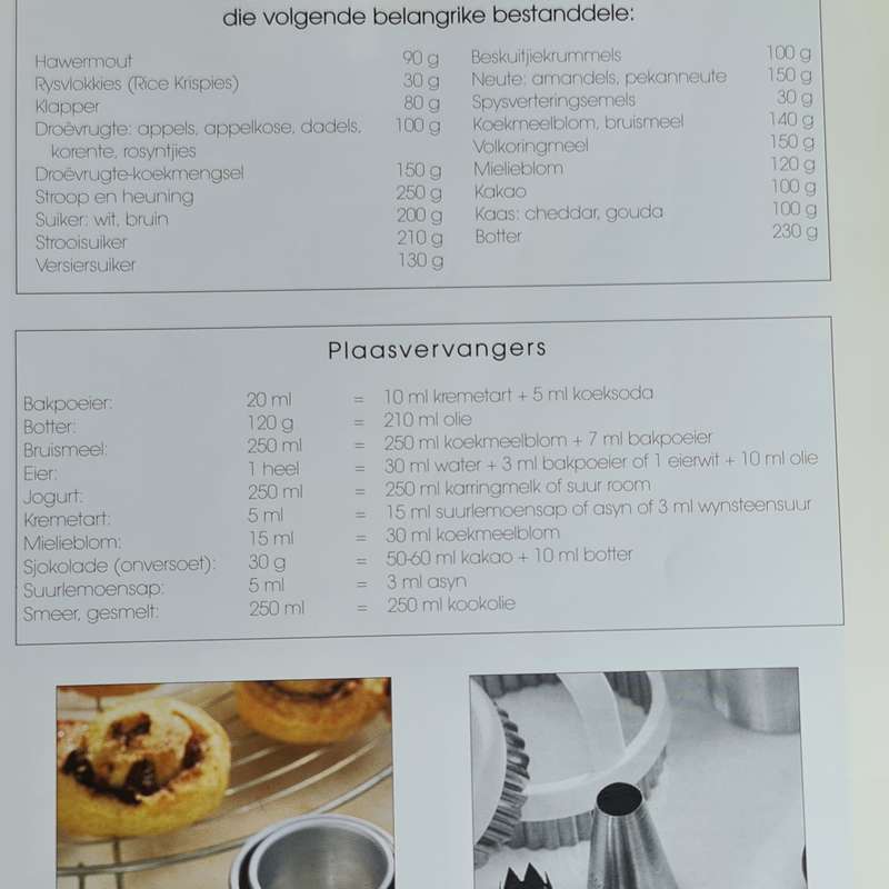 Uit die Koekblik deur Heili Pienaar resepte boek