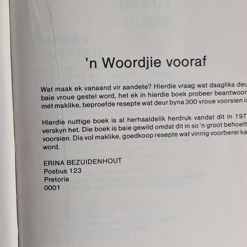 Ligte aandetes deur Erina Bezuidenhout resepte Boek.
