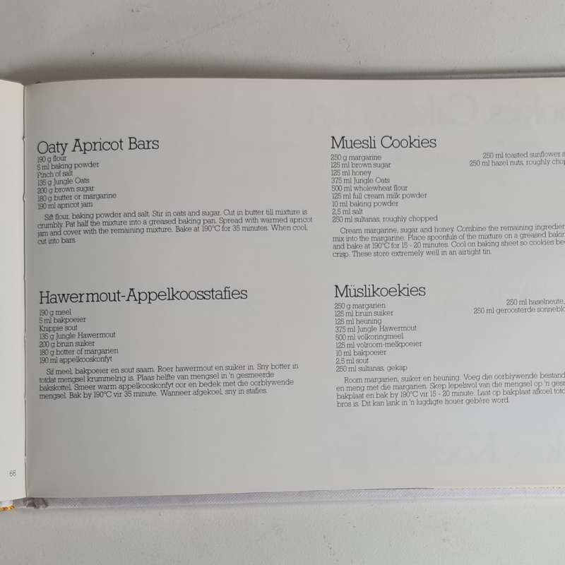 U gunsteling hawermout resepte Book/Your Favorite Jungle Oats Recipe book