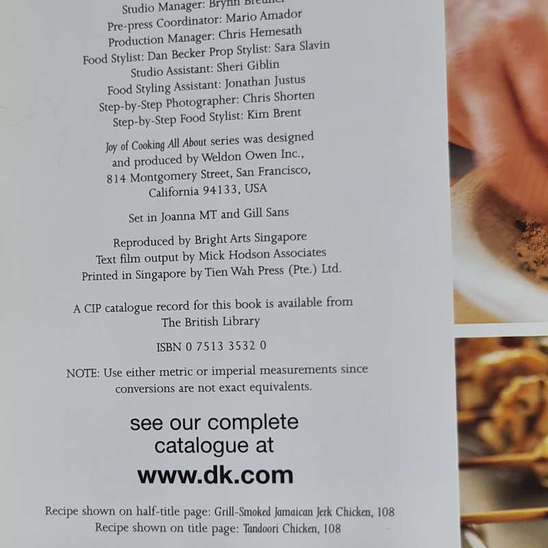 Joy of Cooking, All about Chicken recipes book