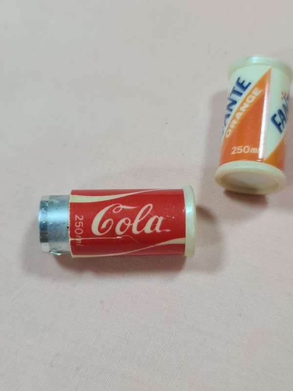 Mini Can Fante Orange & Coca Cola Japanese Eraser