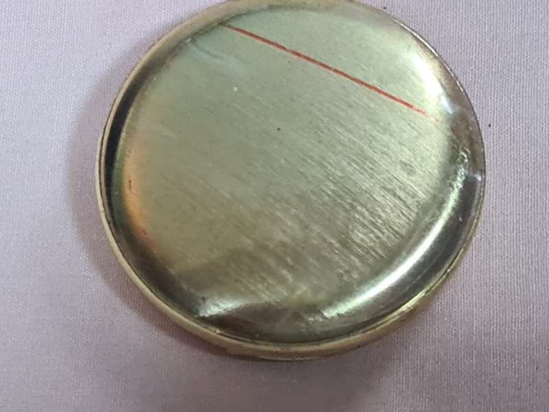 Pocket Watch: Quartz Gold tone half Hunter
