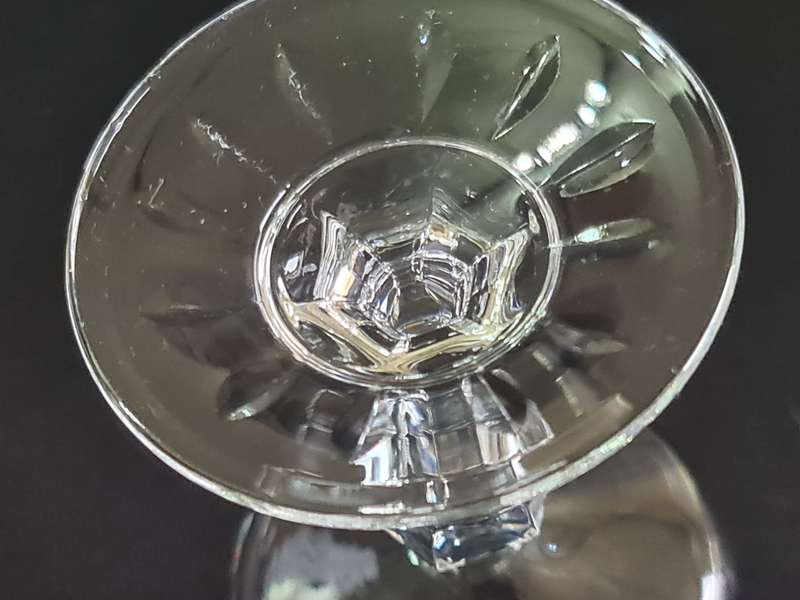 Set x6 Vintage Red Wine Glasses
