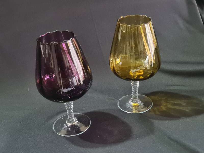 Pair of Mid 20th century Brandy snifters
