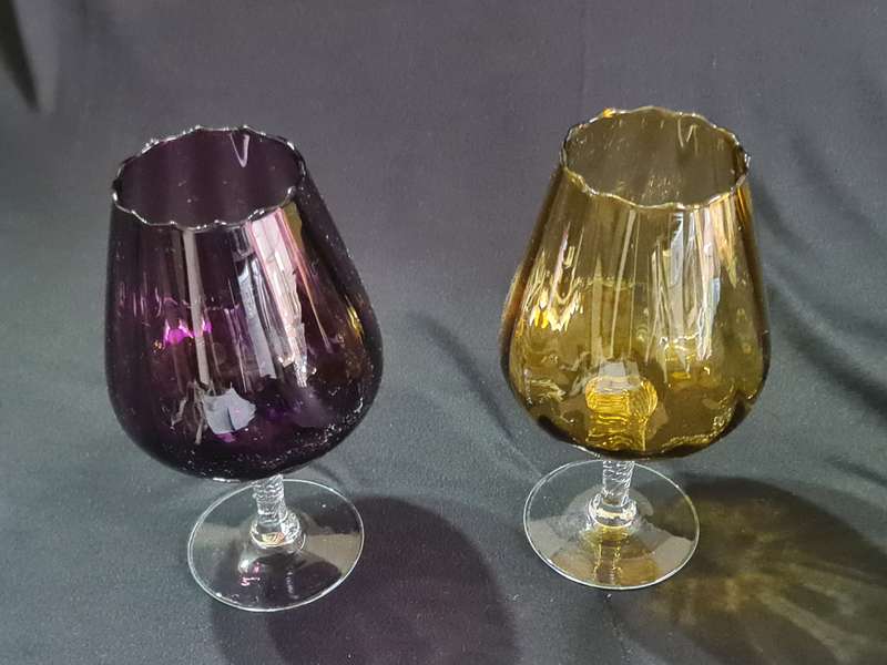 Pair of Mid 20th century Brandy snifters