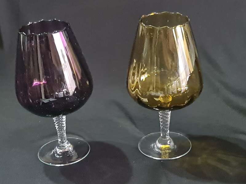 Pair of Mid 20th century Brandy snifters