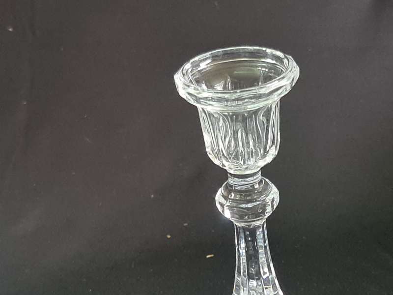 Vintage pair of Crystal candle holders