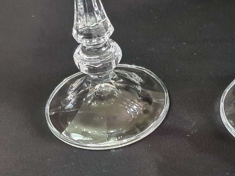 Vintage pair of Crystal candle holders