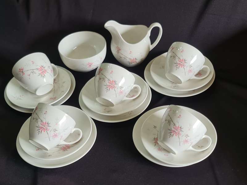 Johnson Bross Made in England Ironstone 17 Piece Teaset