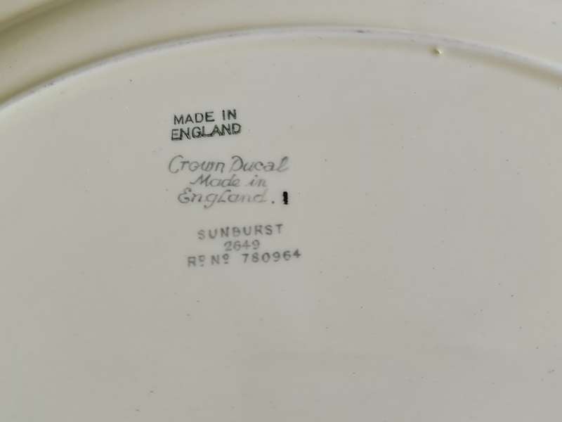 Crown Ducal Made in England platter