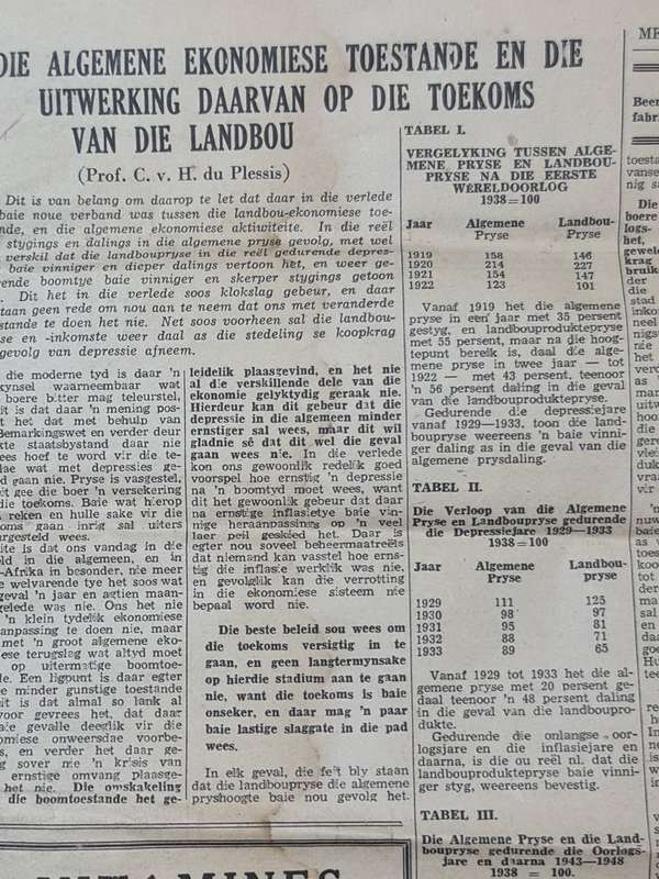 Merino, Bloemfontein August 1949 News Paper
