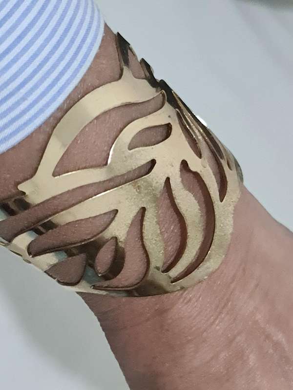 Gold Tone cuff bracelet