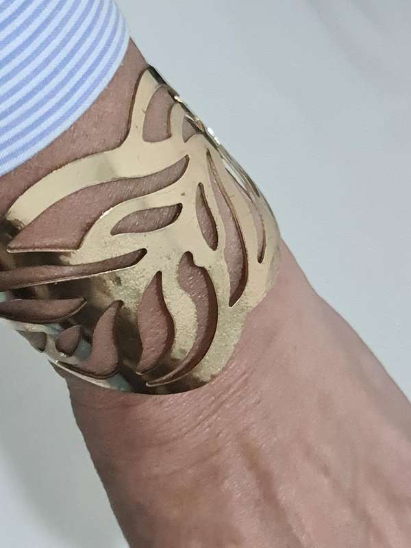 Gold Tone cuff bracelet