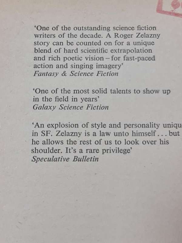 This Immortal by Roger Zelazny Book