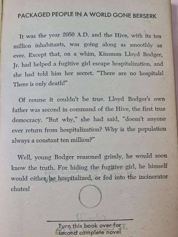 Two in one: Ultimatum in 2050 A.D. by Jack Sharkey Book
