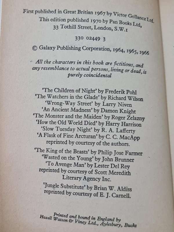 The Ninth Galaxy reader  edited by Frederik Pohl Book