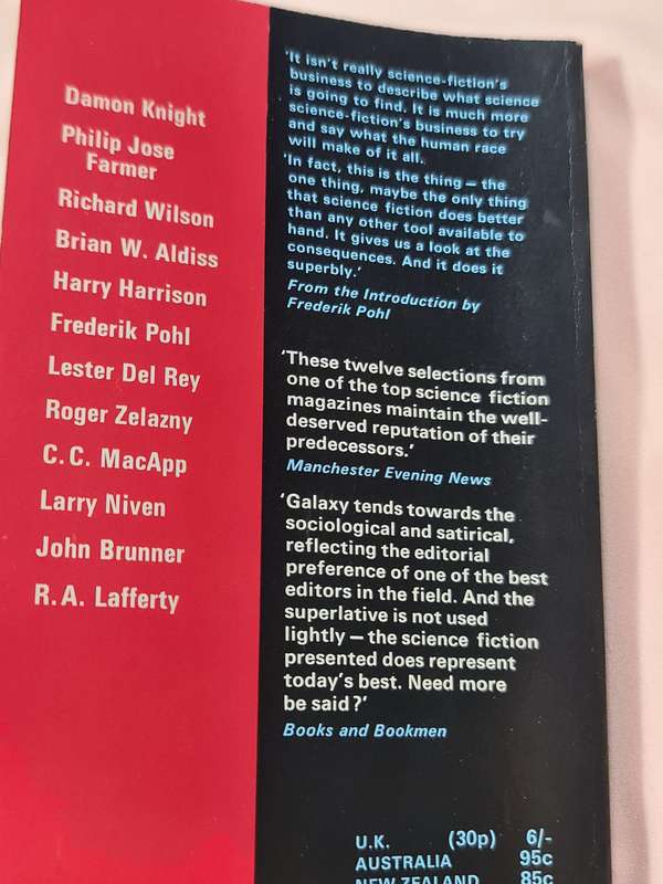 The Ninth Galaxy reader  edited by Frederik Pohl Book