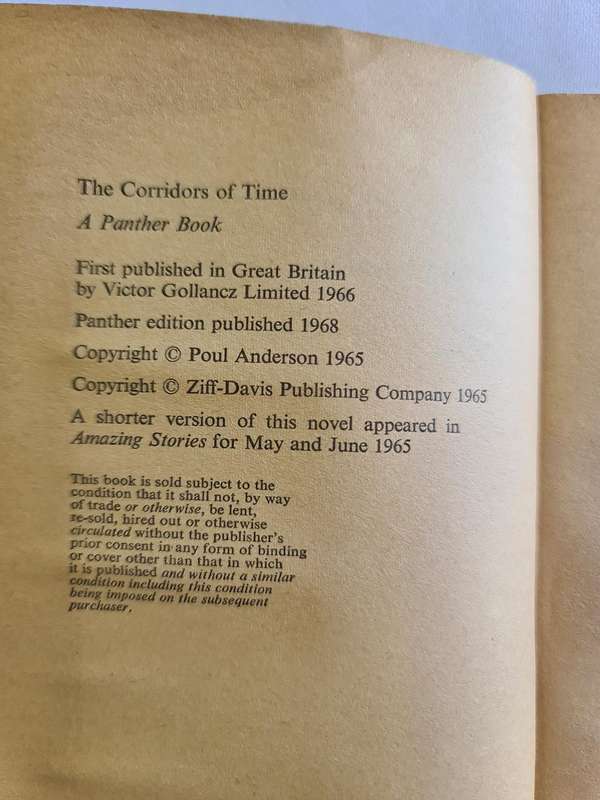 The Corridors of Time by Poul Anderson book