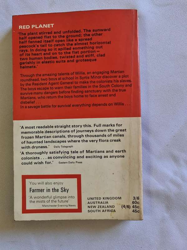 Red Planet by Robert A. Heinlein book