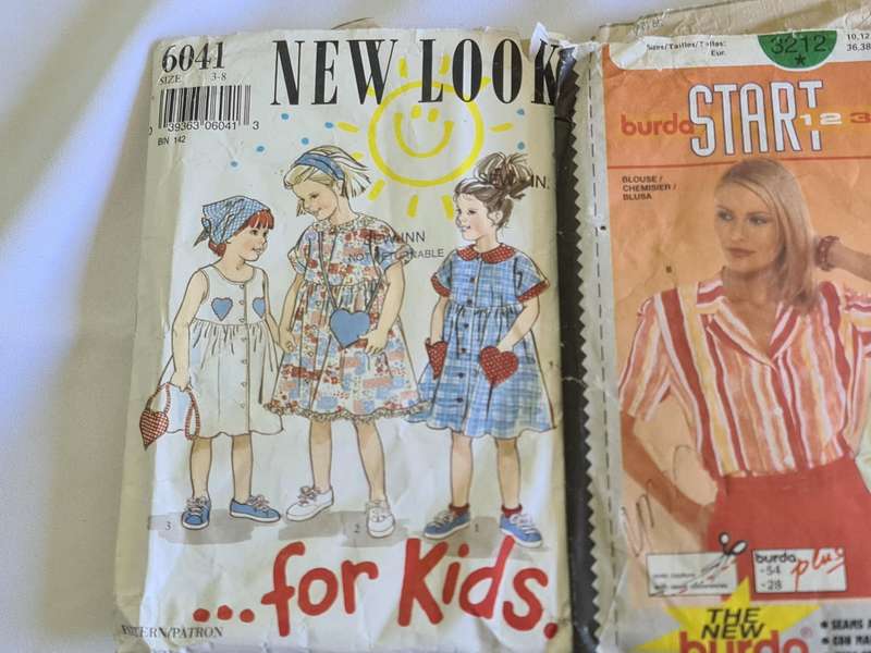 X3 Vintage clothes patterns