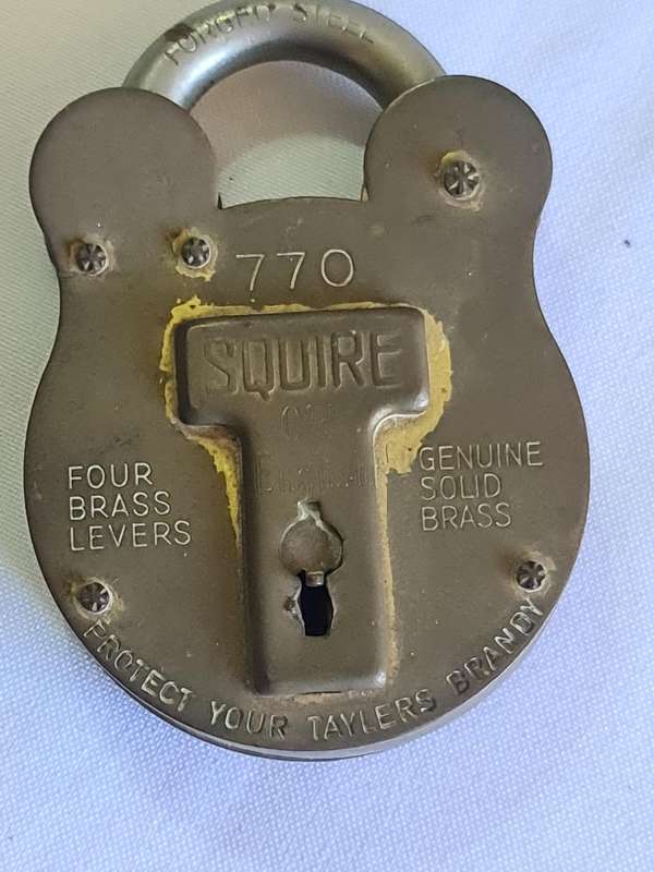 Squire Brass lock -No Key