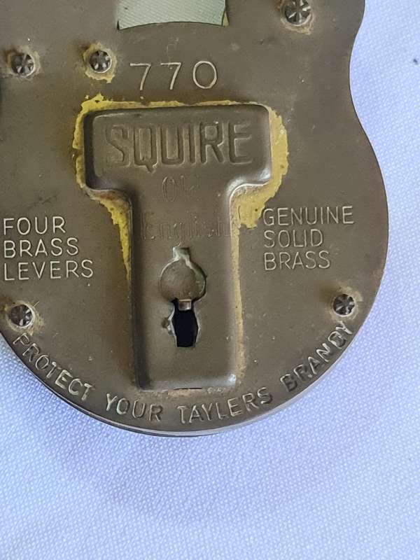 Squire Brass lock -No Key