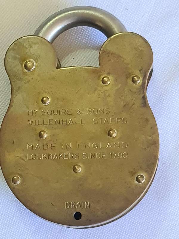 Squire Brass lock -No Key