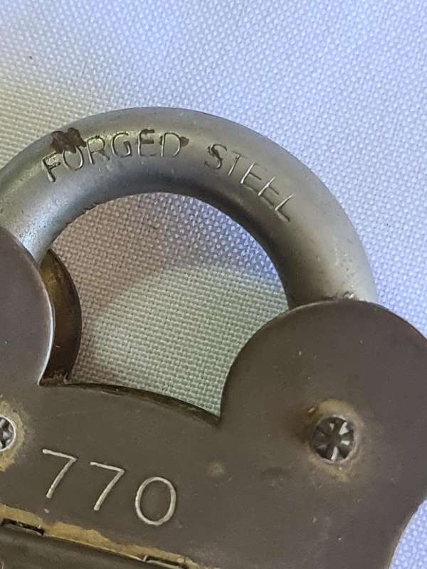 Squire Brass lock -No Key