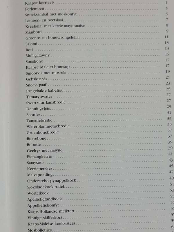 Egoli Recipe Book