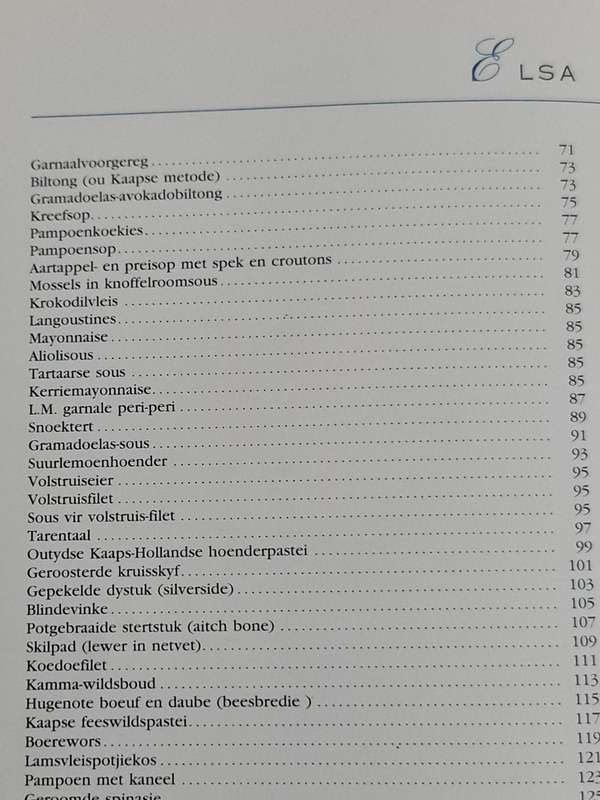 Egoli Recipe Book