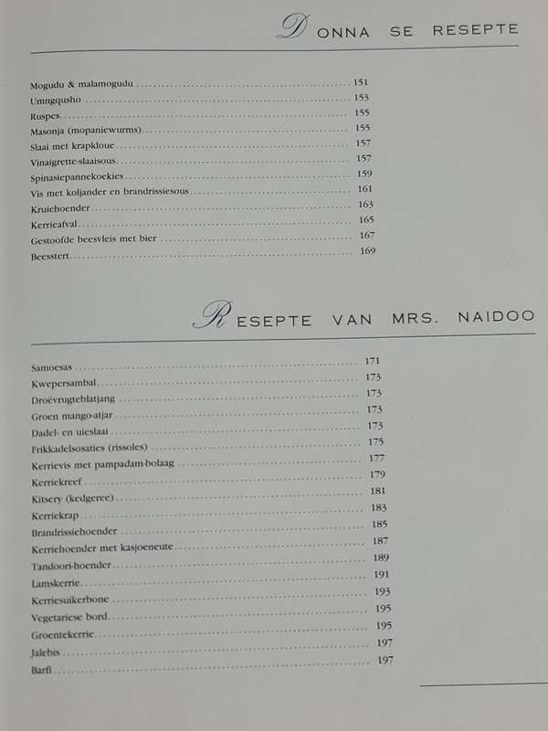 Egoli Recipe Book
