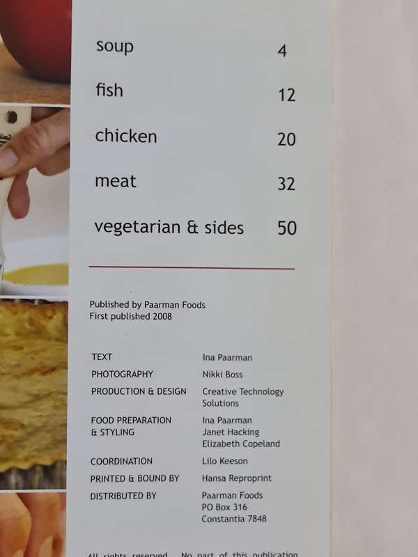 Ina Paarman's, Supper's Ready recipe book
