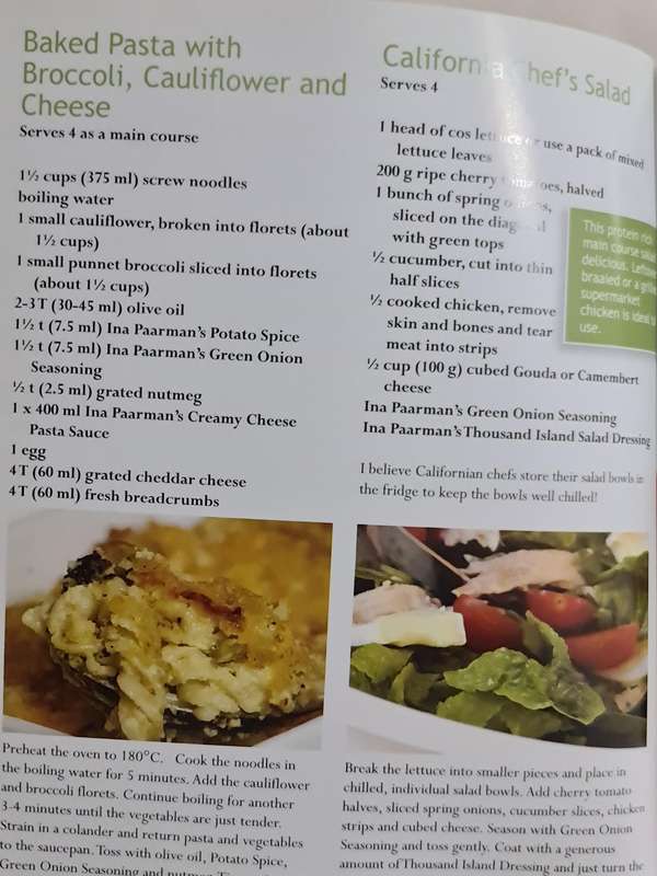 Ina Paarman's, Supper's Ready recipe book