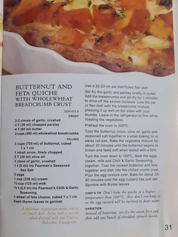 Ina Paarman's, What's Cooking recipe book.recipe book