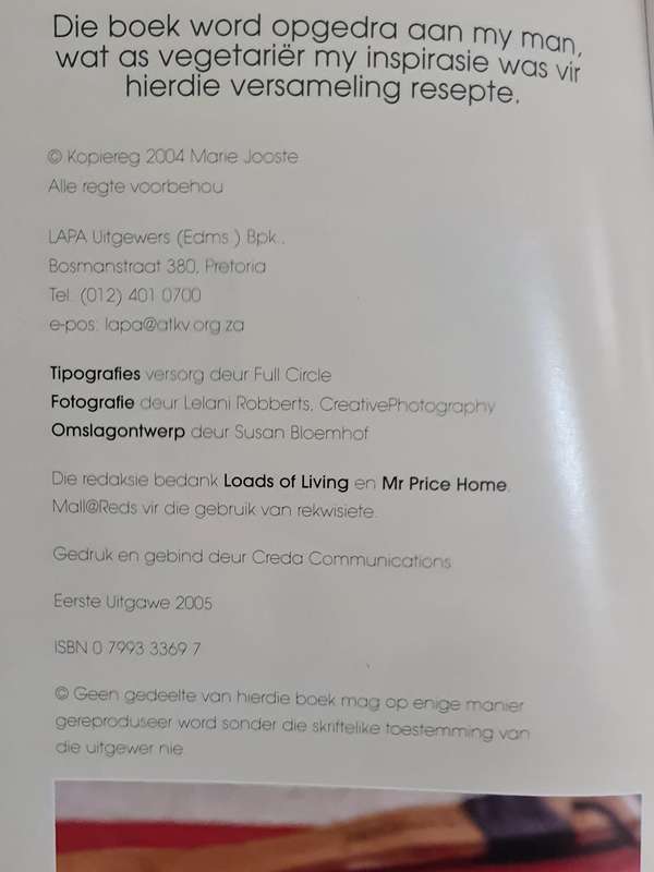 Tuna by Marie Jooste resepte boek