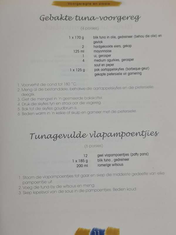 Tuna by Marie Jooste resepte boek