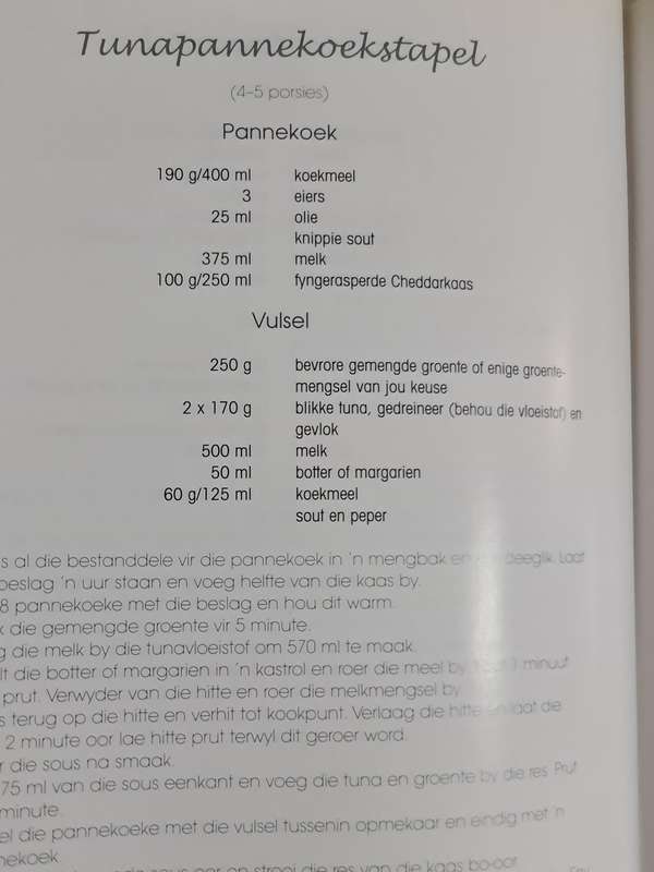 Tuna by Marie Jooste resepte boek