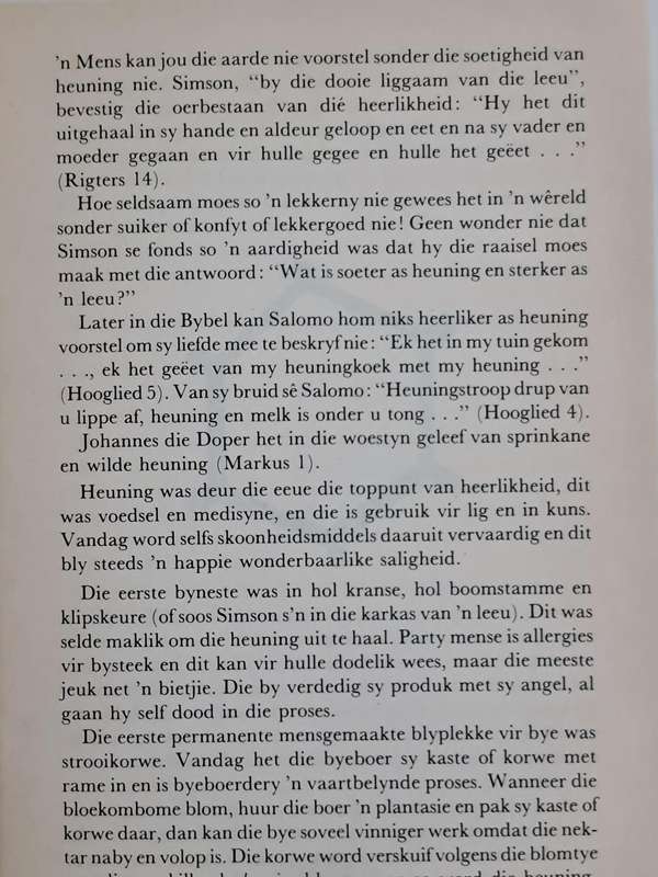 Wat is soeter as heuning: deur Lidia van Niekerk wenke en resepte boek
