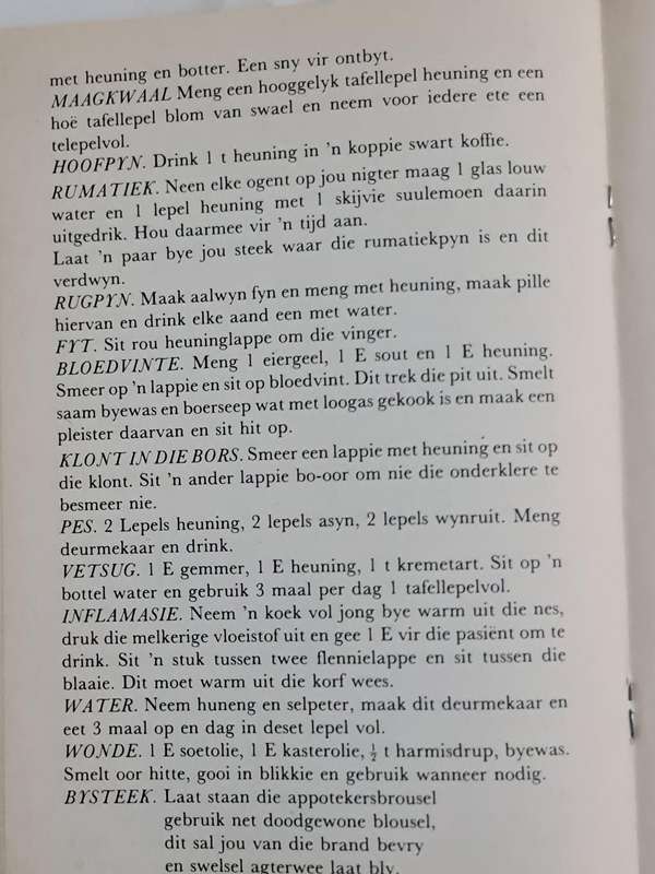 Wat is soeter as heuning: deur Lidia van Niekerk wenke en resepte boek