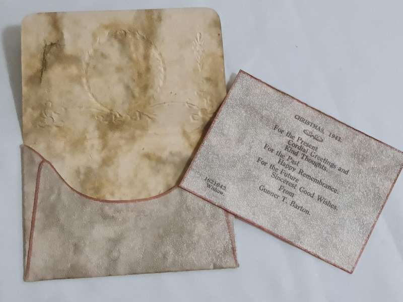 Vintage Good Luck envelope with card