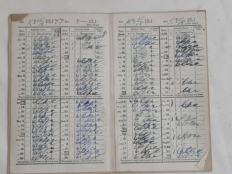 Pearl Assurance Company Ltd. Payments book